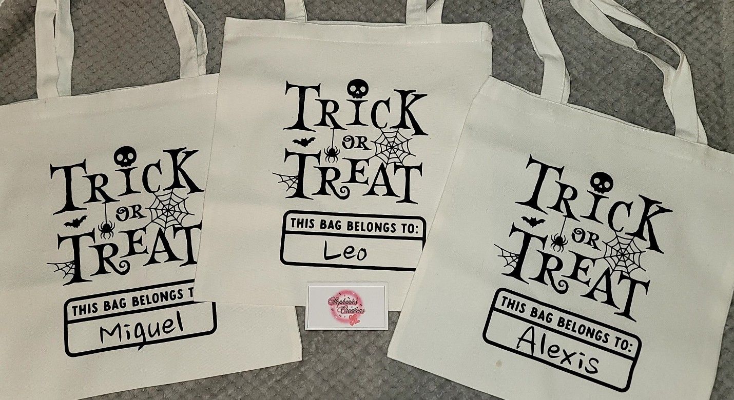 ๐ Custom Halloween Tote Bags ๐