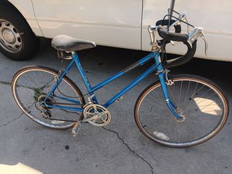 Vintage Blue Road Bike 10-Speed 24"