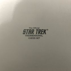 The Official Franklin Mint STAR TREK Tri-Dimensional 3D Chess Set 