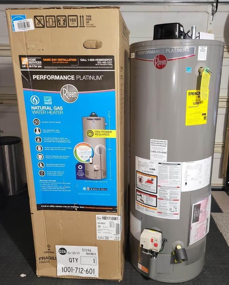 New 50 gal Gas Water Heater (installation included)