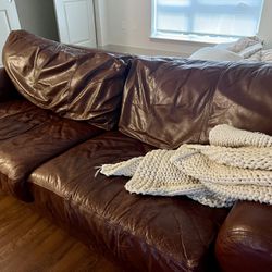 Free Genuine Leather Couch 