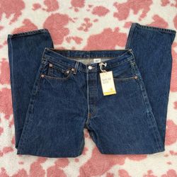 Vintage Y2K Levi’s 524 Ultra Low Rise Bootcut Jeans W33 L32 NWT 100% Cotton Dark Wash Rare Tag Error WPL 423