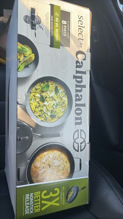 “NEW” Calphalon Oil Infused Ceramic 8pc Cookware