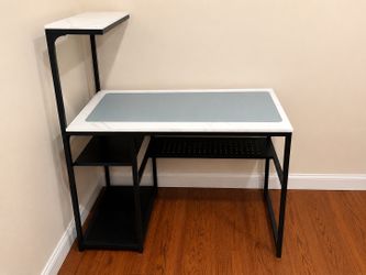 Modern Computer Desk with interchangeable Storage Shelves