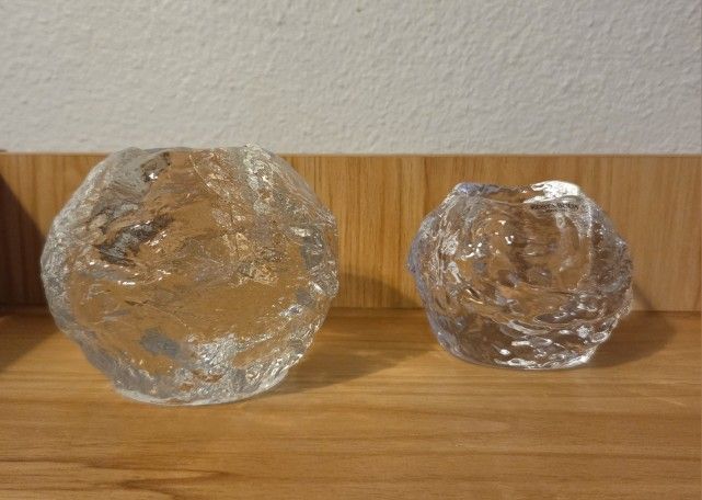 Clear Snowball Votive Holder 