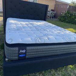 Beutiful Queen bed with good mattress