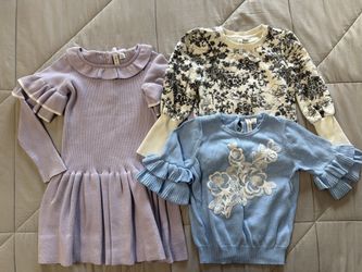 Janie & Jacks Set of 3 sweaters & Dress size 5T