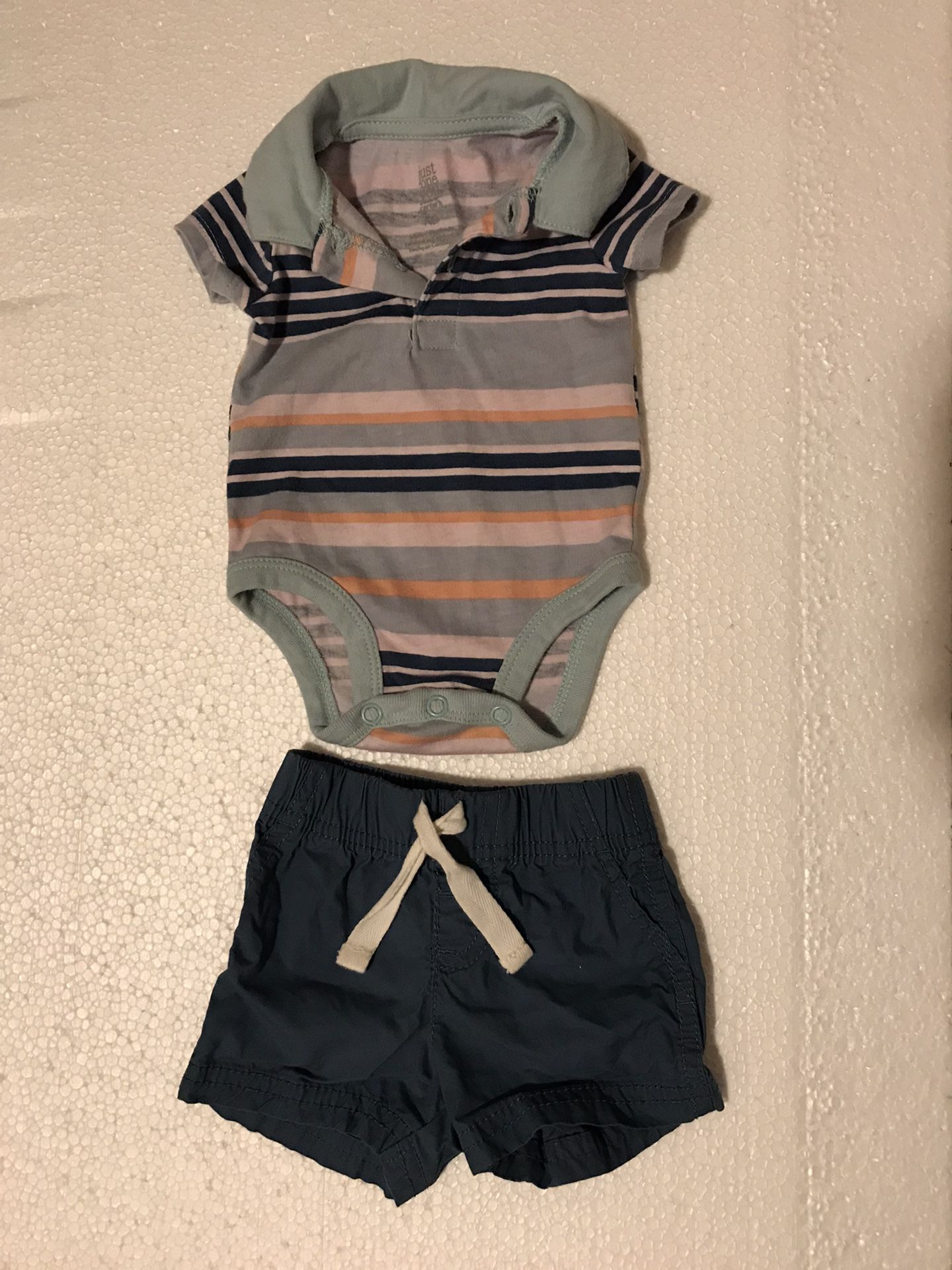 NB Carters Baby Boy Summer Outfit