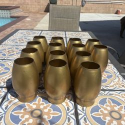 Gold Glass Vases