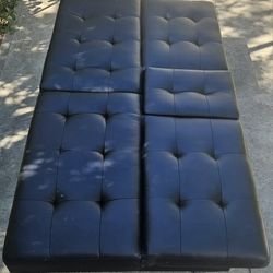 Small Used Futon Couch Bed Black Material  30 Dollars
