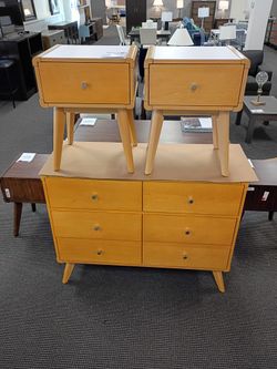 Dresser And 2 Nighstands