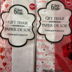 Valentine's Day Gift Bags & Tissue Paper 