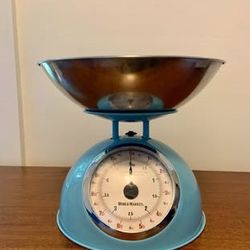 Retro World Market Light Blue Kitchen Scale