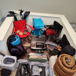 Complete Camping Gear Set– Coleman Tents, Stove, Sleeping Bags, camping chair&More! All you need for camping. Check Listing Description For Pricing