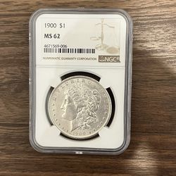 1900P NGC MS62 MORGAN DOLLAR