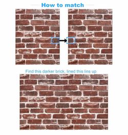 Red Brick Wallpaper Peel and Stick Realistic Distressed Textured Rock Stone Self Adhesive 17.7x 400