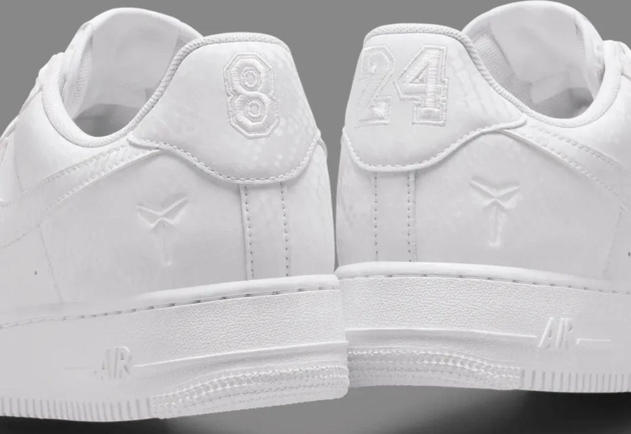 Nike AF1 Kobe Triple White 10.5M