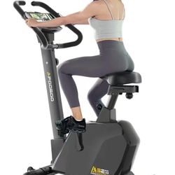 Big exercise bike home cardio workout adjustable seat big lcd display with pulse