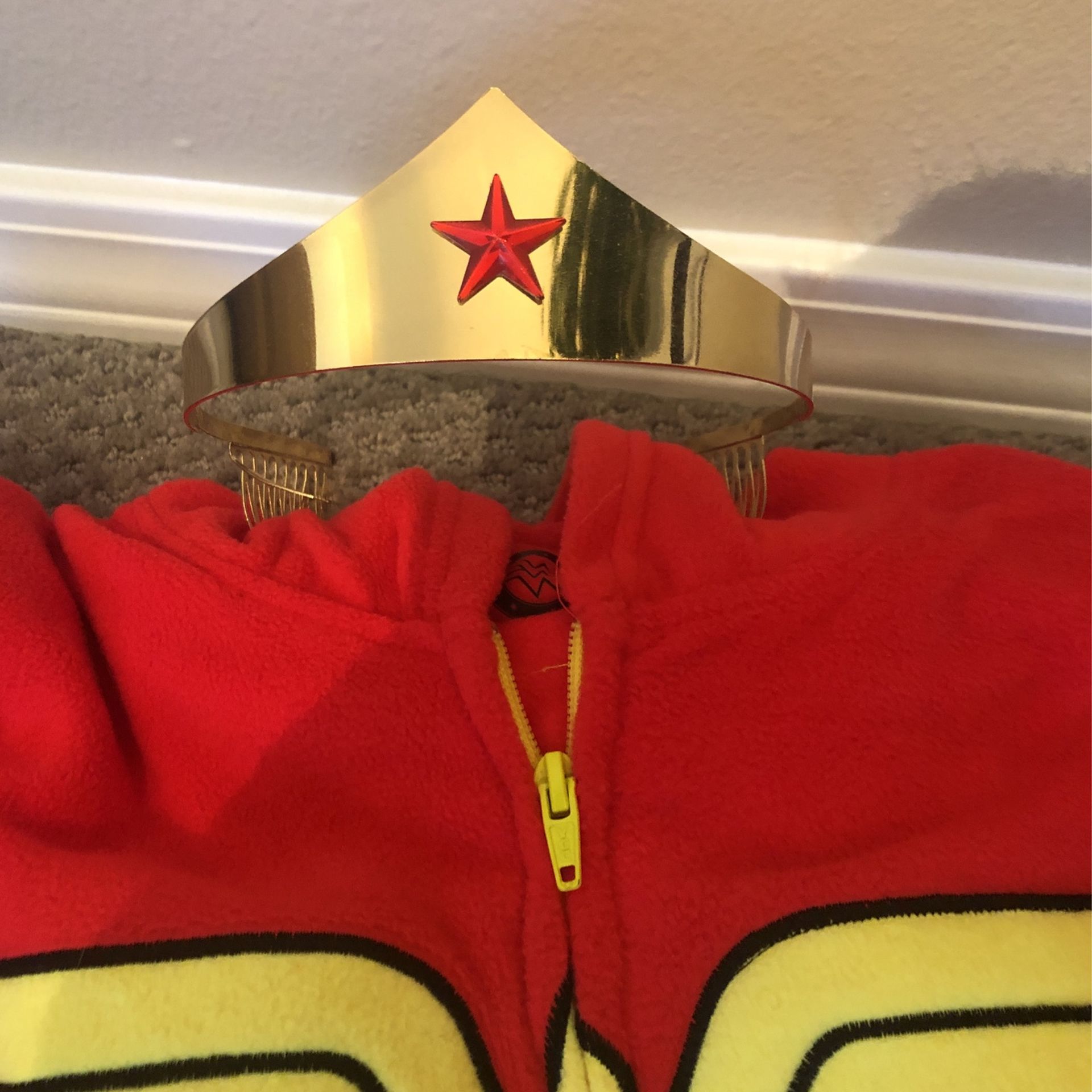 Wonder Woman Costume Onesie With Headband
