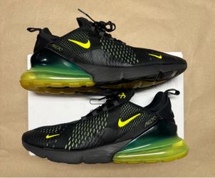 Nike Air Max 270 Black Volt Men’s size 13 running shoes Rare!