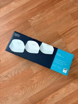 Eero 6 Mesh Wi-Fi System – Router + 2 Extenders – Wi-Fi 6