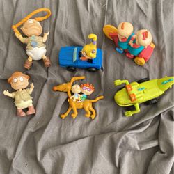 Lot Of 6 Rugrats Toys