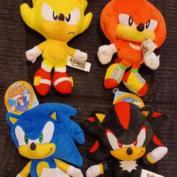 Sonic Plush Characters 