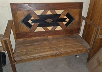 Wooden bench
