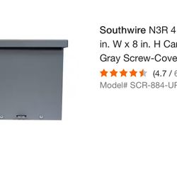 8x8x4 Exterior Enclosure Junction Box