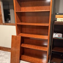Solid Wood Six Shelf Bookcase
