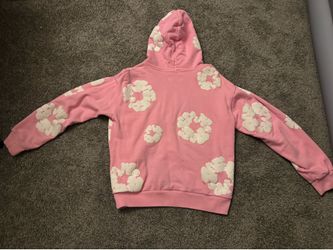 Pink denim tears hoodie