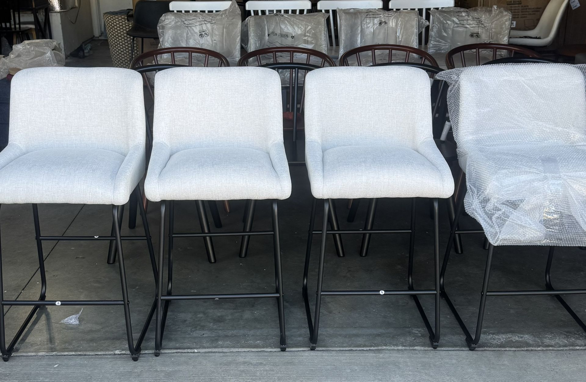 Set Of 4, Counter Height Stools