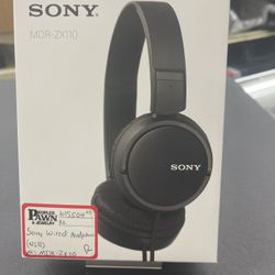 NIB Sony MDR-ZX110 wired on-ear headphones