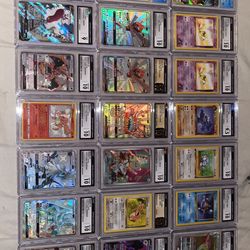 Various CGC and PSA graded Pokémon Cards 