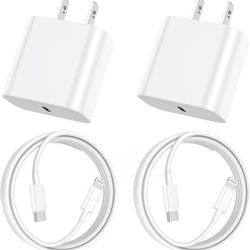 iPhone Charger Fast Charging, [Apple MFi Certified] 2Pack USB C Charger Block with 6FT USB C to Lightning Cable for iPhone 14 Pro Max/14 Pro/14/13 Pro