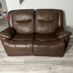 Leather Loveseat