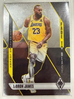 LeBron James Lakers Fade to Black NBA Card