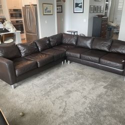Free Large Leather Sectional Sofa
