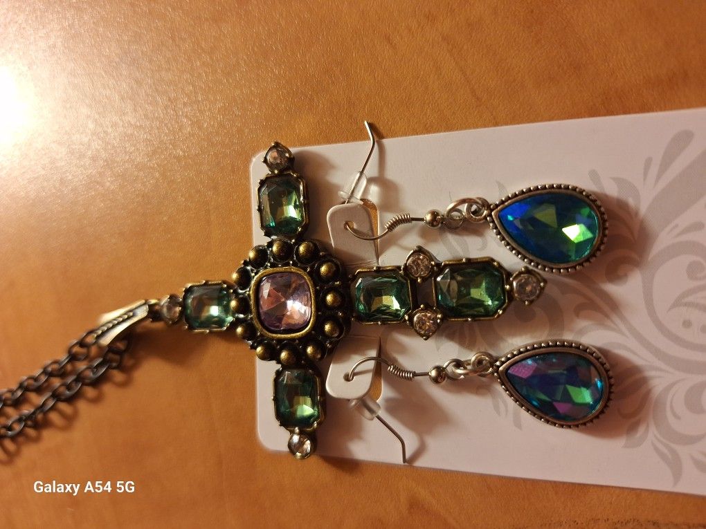 Multi Color Cross Earring Combo