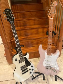 Epiphone Les Paul Muse And Squier Classic Vibe Stratocaster (Mint)