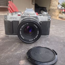 Canon AV-1 35mm Film Camera with 50mm F1.8 Lens 