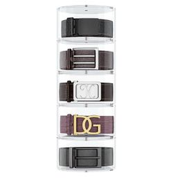 *NEW* Belt Organizer for Closet, Acrylic Belt Storage Holder Box, 5 Layers Clear Belts Organizers Display Stand for Drawer, Belts Case for Women Men,