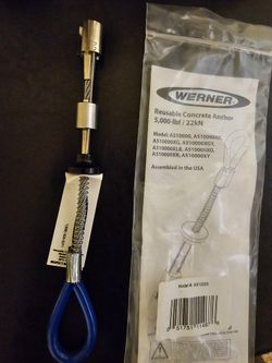 Lolipop- Werner Reusable Concrete Anchor 5000lb Model A510000