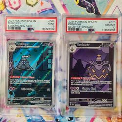 2024 Pokemon SFA Dusnoir/Dusclops Illustration Rare PSA 10 & 9