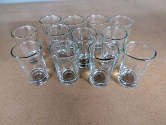 12 glass shot glasses