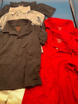 Cat & Jack uniform polo shirt lot 5pc XS