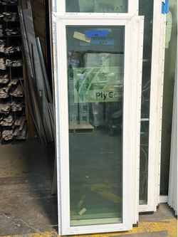 Picture Window  16 1/2 X 57 1/2 $140  - white Vinyl
