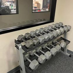Dumbbell W/ Solid Storage Weight Rack