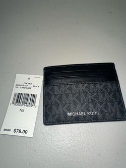 Michael Kors Cooper Tall Card Case Black