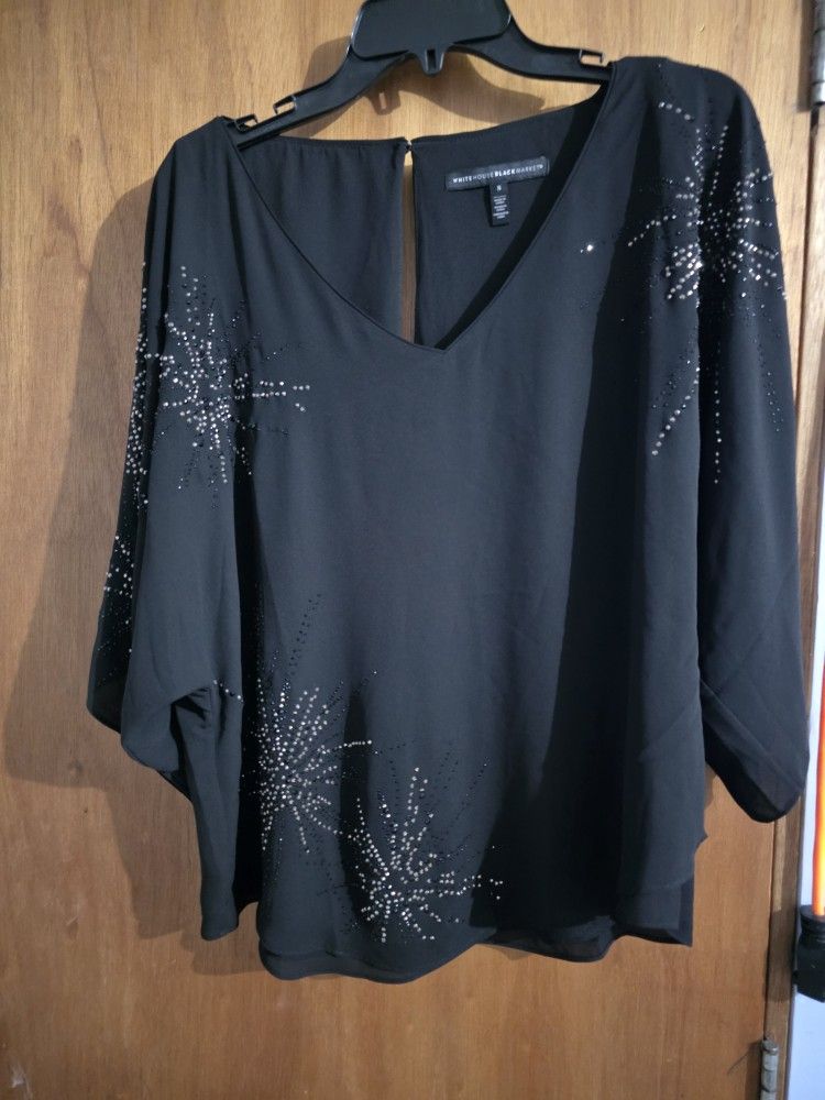 Black Sparkle Kimono Top